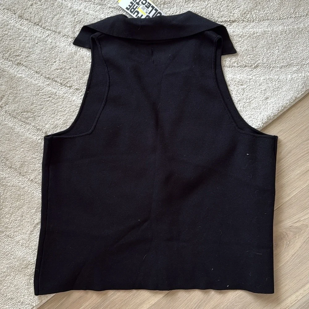NEW- Future Collective x Jenee Naylor Knit Collared Vest StyleTop - Picture 9 of 11
